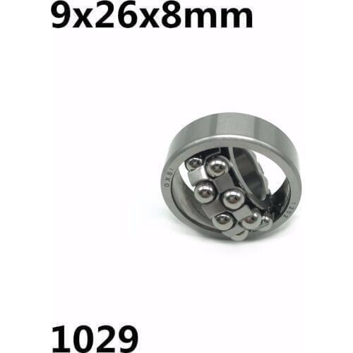 1pcs 1029 9x26x8 mm Double Row Self-aligning ball bearing High quality
