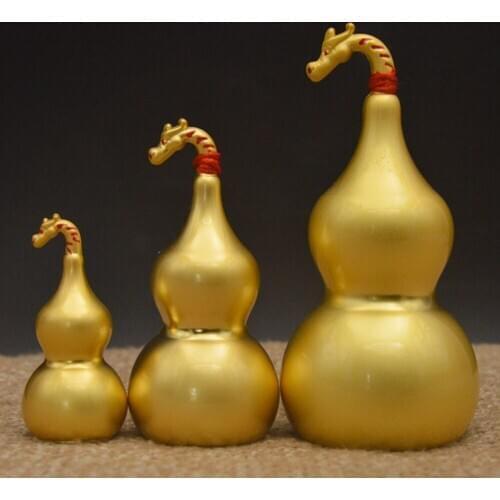 China Dragon faucet Copper gourd pendant vehicle car lucky Mantra home decoration accessories Feng Shui