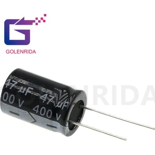 5PCS Electrolytic capacitor 400V47uF 13*20mm aluminum electrolytic capacitor 47uf 400v