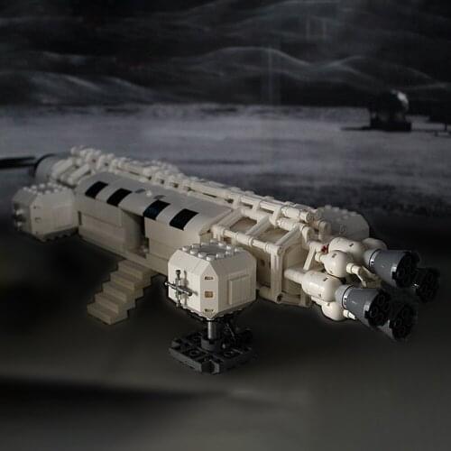 MOC Space Series Wars Spaceport Space 1999 Eagle Shuttle Launch Model Bricks Building Block Diy Assemble Toys For Children Gifts