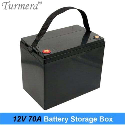 Turmera 12V 70Ah 90Ah 100Ah Battery Storage Box for 3.2V Lifepo4 Battery for 24V 48V Solar System Uninterrupted Power Supply Use