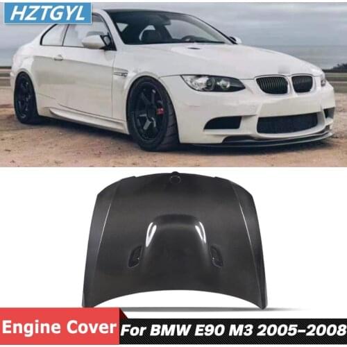 Unpainted FRP Or Carbon Fiber Material Front Engine Hoods Bonnet Cover For BMW 3 Series E90 E92 M3 2005-2008