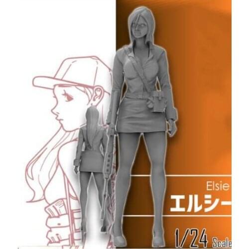 1/24 Scale Unpainted Resin Figure Elsie collection figure