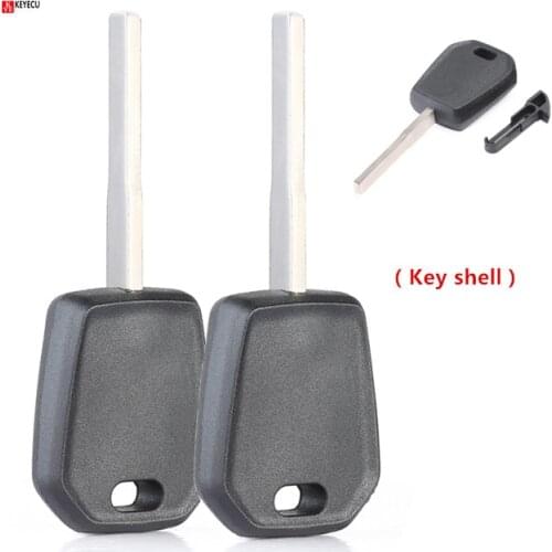 Keyecu 2pcs New Replacement Transponder Key Shell Case Fob for Ford Ecosport Edge Explorer Lincoln MKC MKX 164-R8128 HU101 Blade