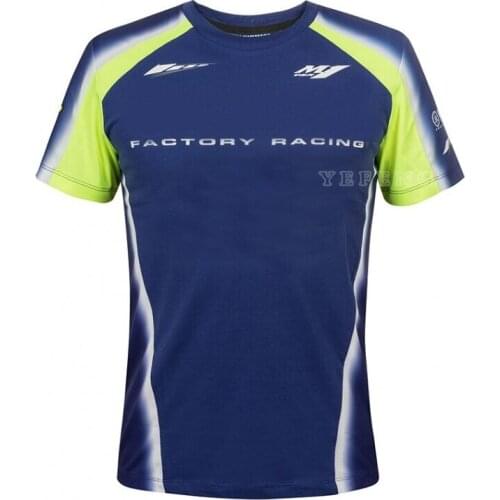 Blue Motorcycle Racing Motorbike Motocross Moto GP For Yamaha Riding Clothing Men Cotton Short Sleeve Clothes Driving T shirt