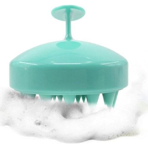 Spa Massage Brush Silicone Head Body Shampoo Scalp Comb Hair Washing Shower Brush SCVD889