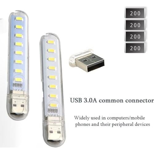 LED USB Lamp Book Light Mini Portable USB LED Light Power Bank Portable Notebook LED Reading Desk Light USB Night Lights