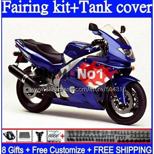 Thundercat For YAMAHA YZF-600R YZF 600R 38MC.58 YZF600R 1996 1997 1998 1999 2000 2001 96 97 98 99 00 01 02 Stock blue Fairing