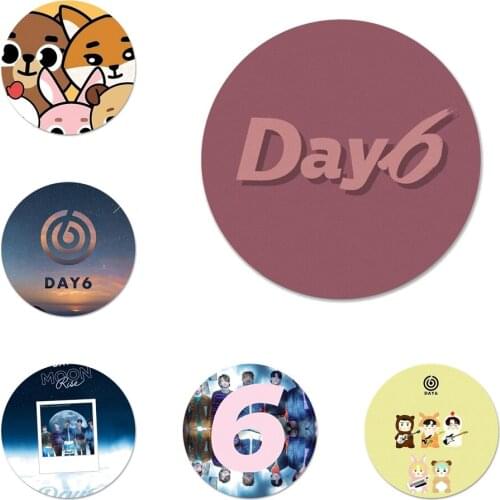 58mm kpop day6 Icons Pins Badge Decoration Brooches Metal Badges For Backpack Decoration
