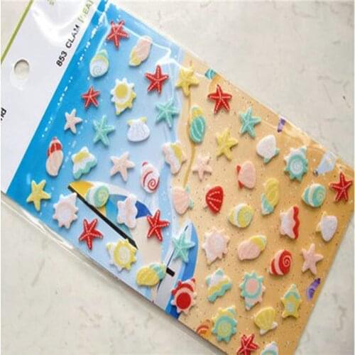 ZY DIY Pretty Cartoon Starfish felt Sticker DIY Nonwoven Felt Fabric
