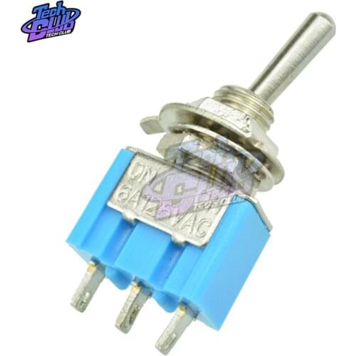 10Pcs DIY Toggle Switch ON-OFF-ON / ON-OFF 3Pin 3 Position Latching MTS-102 6A 125V AC Power Button Switch Car