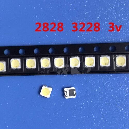 200pcs/lot FOR repair Samsung LCD TV LED backlight Article lamp SMD LEDs 3228 3V Cold white light emitting diode