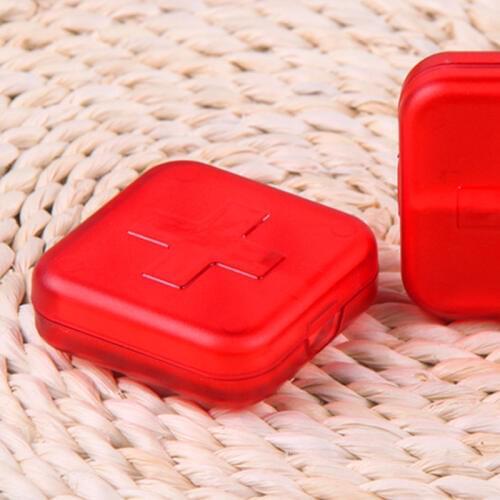 4 Slot Pill Box Medicine Case Portable Organizer Container Travel Pill Case Splitter Pill Organizer Medicine Box Cutter MFJ99