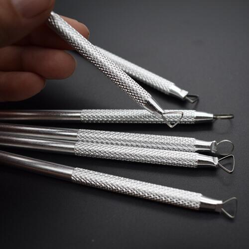 6pcs Aluminum Polymer Clay Carving Sculpting Hand Tools Wax Modeling Molds 125mm Pottery Ceramics Sculpting Tools for Modeling
