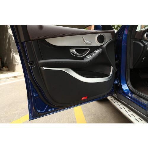 ABS Auto Car Door Decoration Trim Strips Accessories For Mercedes-Benz GLC Class X205 220 260 300 2015 2016, 4pcs/Set