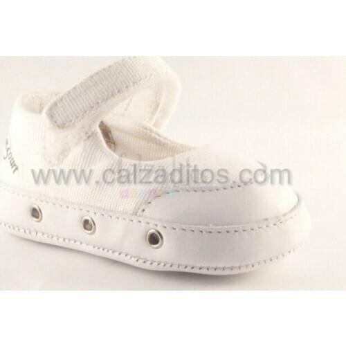 Springcourt Baby canvas sneakers in White