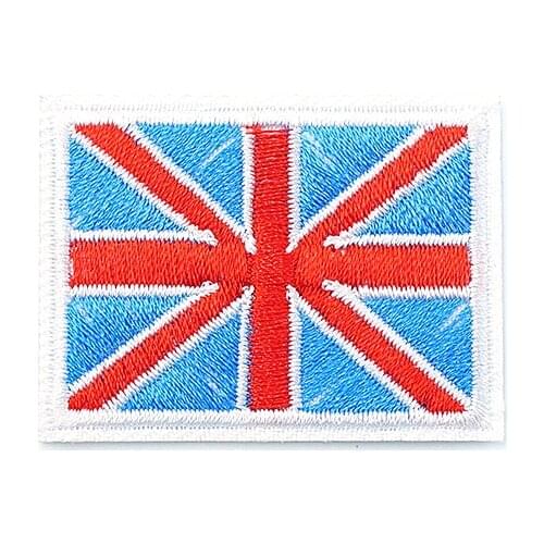 British Flag (Size:3.3X4.5cm) DIY Cloth Badges Patch Embroidered Applique Sewing Clothes Stickers Apparel Accessories
