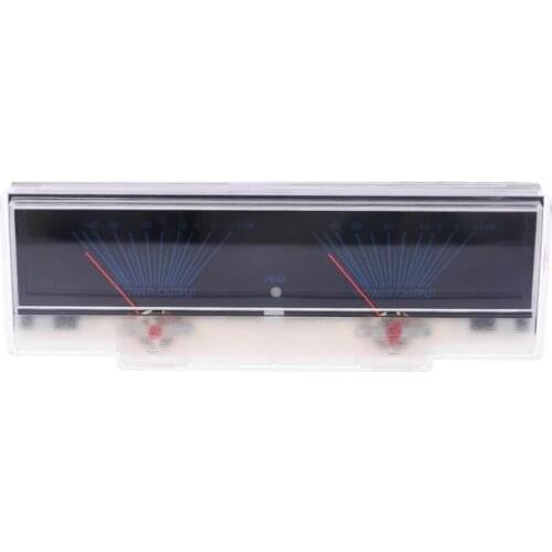 Power Amplifier Panel Dual Analog VU Meter Level dB Meter with BackLit