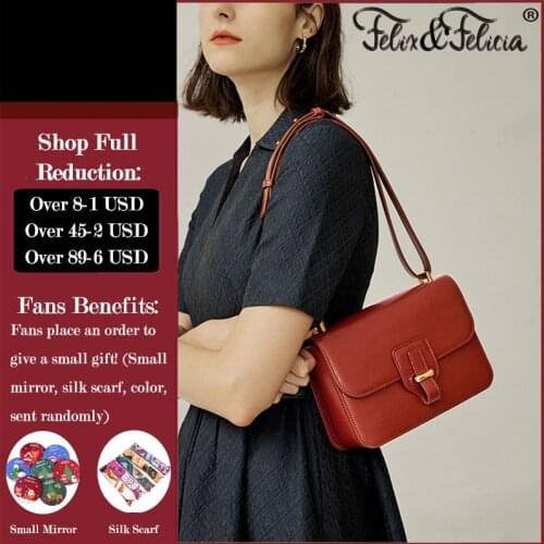 FELIX & FELICIA Brand Fashion Women Shoulder Handbags Simple Ladies High Quality Crossbody Retro Design Flap Messenger Tote Bags