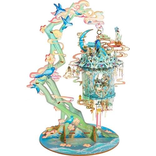 Art Model MU 3D Metal Puzzle Magpie Linglong model KITS Assemble Jigsaw Puzzle Gift Toys For Children