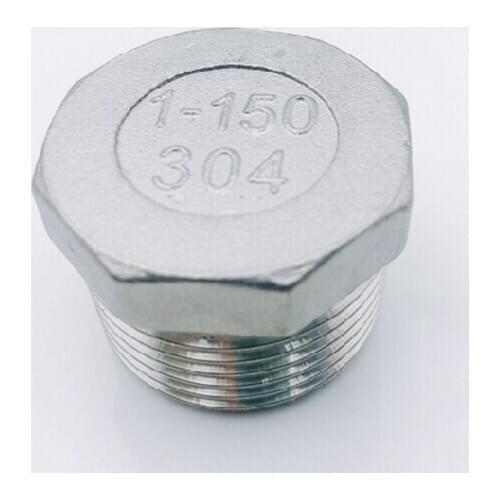 1/8" 1/4" 3/8" 1/2" 3/4" 1" 1-1/4" 1-1/2" BSP Male Thread 304 Stainless Steel Hex Head Plug Pipe Fitting End Cap Connector