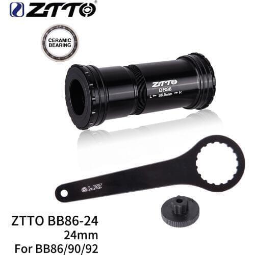 ZTTO MTB BB86 BB90 BB92 Press Fit Bottom Brackets Ceramic Thread lock Mountain Bike Road Bicycle Parts 24mm Crankset chainset