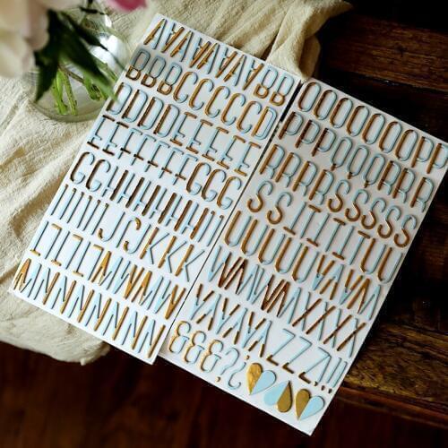 KSCRAFT New Lovely Alphabet Set For Scrapbooking DIY Projects/Photo Album/Card Making Crafts