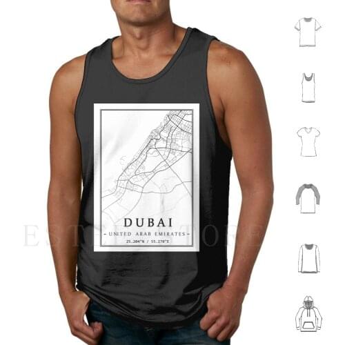 Dubai United Arab Emirates Map Tank Tops Vest Dubai United Arab Emirates Map Vacation Symbol Arab Travel Uae Dubai