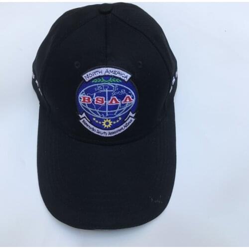 Biohazard Bioterrorism Security Assessment Alliance BSAA North America Adjustable Embroidered Hat Black Baseball Cap