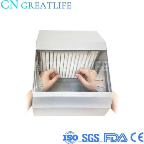 Dental Lab Equipment Vacuum Cleaner Collector Box Sandblasting Dust Collector Mobile Polishing Machine Dust Collector
