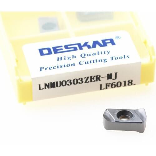 10PCS LNMU0303ZER MJ LF6018 Carbide Inserts Lathe Turning lnmu Plate CNC Milling Cutter Tool for Stainless Steel