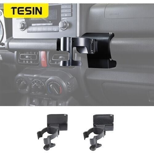 TESIN Universal Car Bracket For Suzuki Jimny JB74 2019 Multifunction Car Phone Bracket Drink Cup Holder Stand For Jimny 2020