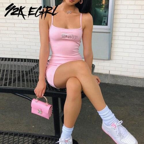 Y2K EGIRL Pink Summer Dresses