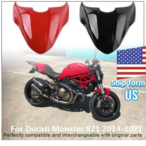 Motorcycle Seat Cowl Rear Cover Tail Fairing for Ducati Monster 821 2014-2021 2015 2016 2017 2018 2019 2020 Accessories
