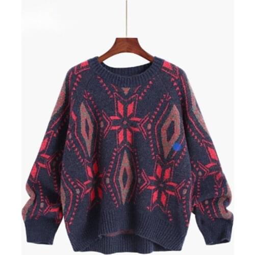 Womens Turtleneck Round Neck Long Sleeve Base Sweater Loose Top Casual Fashion Retro Sweater 2021 Fall Winter New
