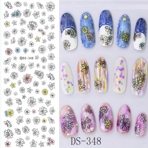 1 Pc The Latest Fashion Halloween Series Water Nail Stickers Different Styles DS345-351 Nail Stickers
