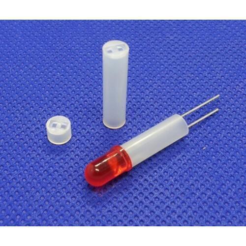 1000pcs/lot Diameter 3mm LED Plastic Spacer Holder Case Socket Clips Base For Diodes Outer Diameter 4mm*3mm (Length)