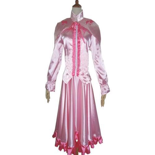 2017 Akame ga KILL! Uniform Suit Cosplay Costume Sniper Mine Outfit Women Girls Pink Dress