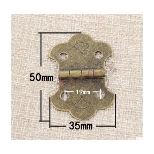 1.5 inch antique wooden box hinge door hinge mounted flat within 180 degrees