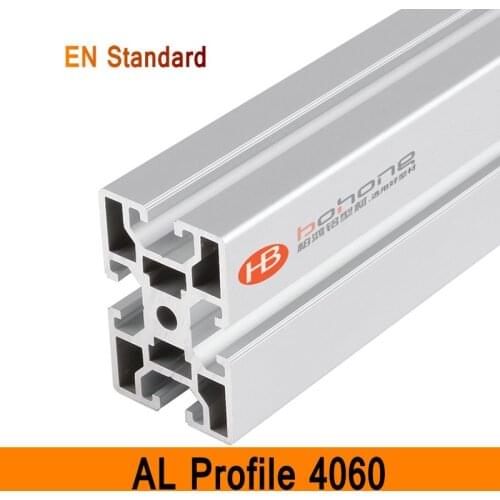 4060 Aluminium Profile EN Standard Brackets DIY Industrial AL Extrusion Rectangle Shape CNC 3D DIY Printer Wall Construction