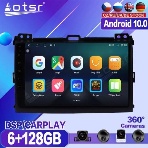 For Toyota Prado 2004 2005 2006 2007 2008 2009 Car Multimedia Player Recorder Stereo Android Radio GPS Auto Audio Navi Head Unit