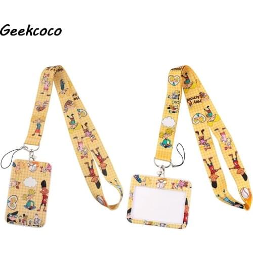 J2668 Cartoon Lanyard For Keys Phone Strap Neck Strap Keychain Lanyards ID Badge Holder