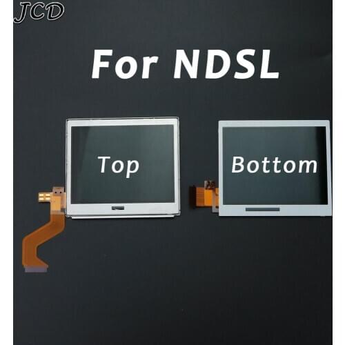 JCD Top Bottom LCD Display Screen For Nintendo NDSL Game Console Bottom Down LCD Screen For NDS DS Lite Repair Part