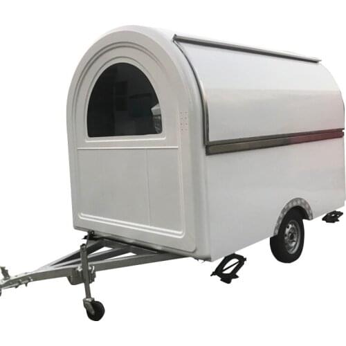 China Innovation New Outdoor With 4 Wheels Mini Mobile Food Truck Kiosk Food Cart Trailer