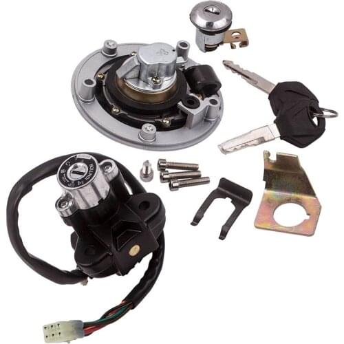 Ignition Switch Seat Fuel Gas Cap Lock Key Set For Suzuki GSXR600 GSX650 GSF650