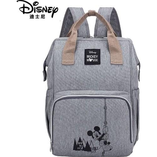 Disney Mini Backpack Fashion Mommy Waterproof Diaper Bag Large Capacity Minnie Travel Bag Girl Cartoon Handbag Boy Schoolbag