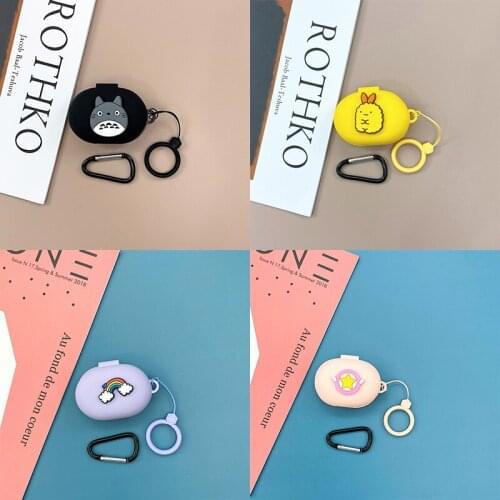 Cartoon Cute Wireless Bluetooth Earphones Protective Case For Libratone TRACK Air+ Soft Silicone Protection Case With Hook