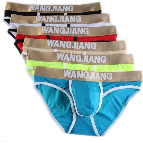 Underwear Men Briefs 6pcs/lot Mens Underwear Wholesale Sexy Panties Bulge Pouch Triangle Underpants Convex separation Briefs