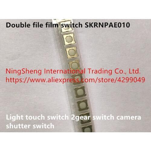 Original new 100% double file film switch SKRNPAE010 light touch switch 2gear switch camera shutter switch