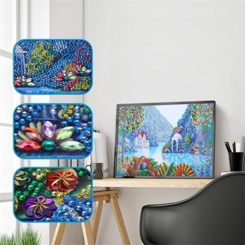 Full Round Diamond Embroidery Fruit Tree Full 5D DIY Special Shaped Diamond Painting Cross Stitch Landscape Wall Art Home Decor